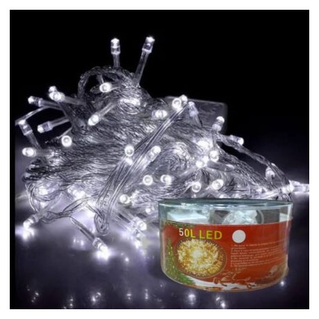 SERIE DE 50 LEDS BLANCA SKU:42230