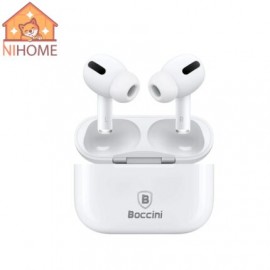 AUDIFONOS BOCCINI BLANCOS BT CON GOMA PROTECTORA CLAVE: NOVE-74